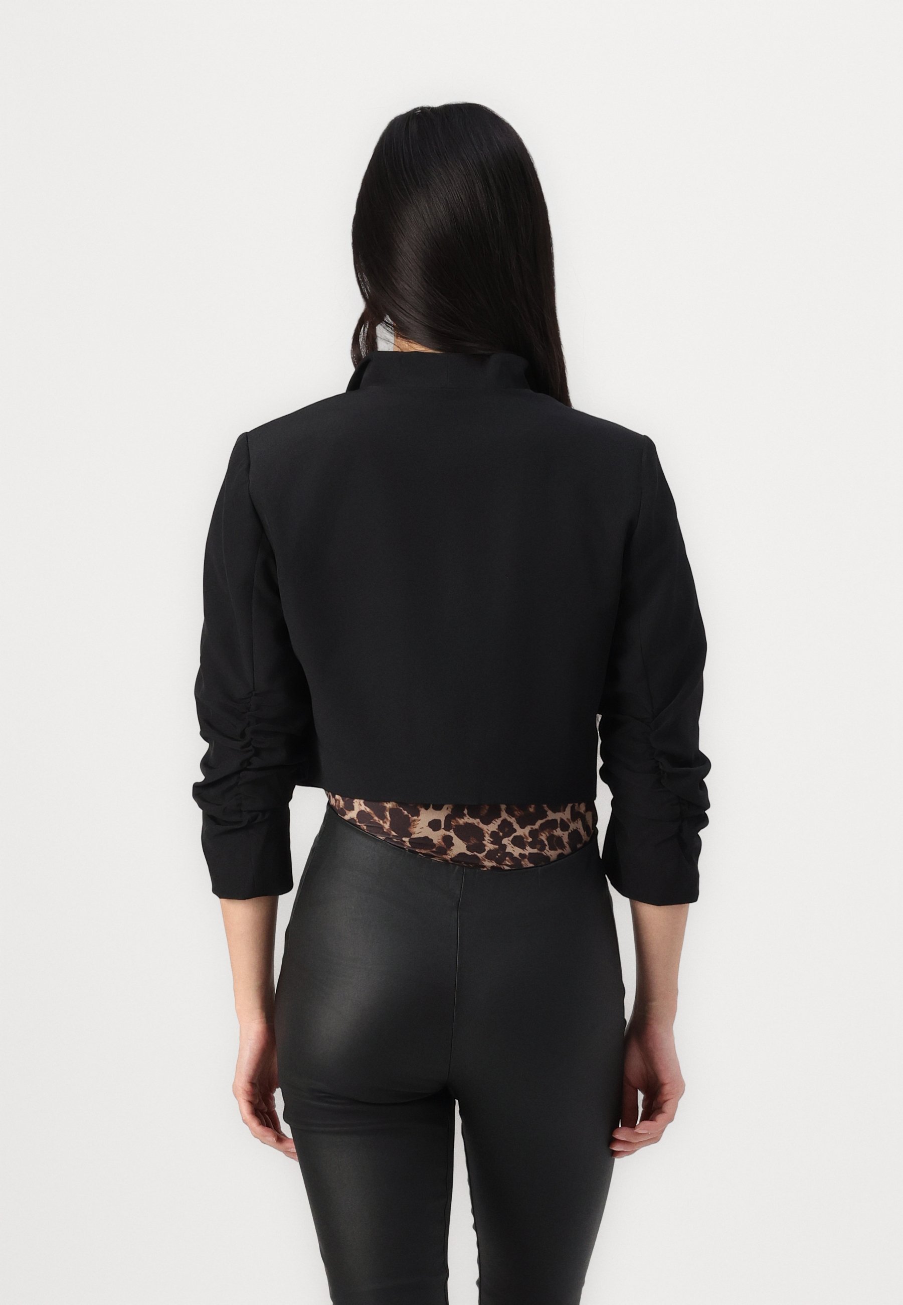 VILA VIHER CROPPED - Blazer - nero