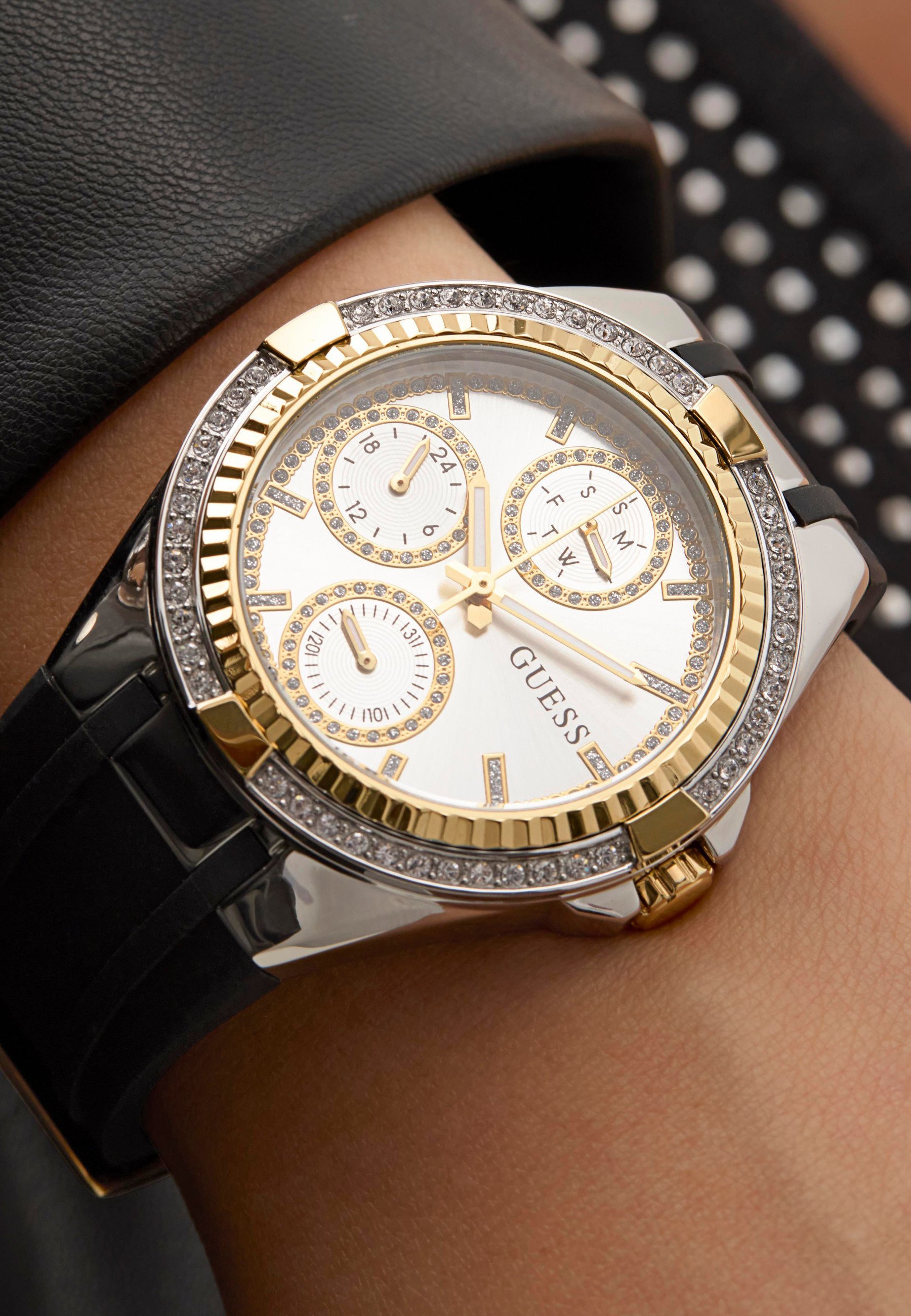 Guess SAVVY - Orologio cronografo - nero