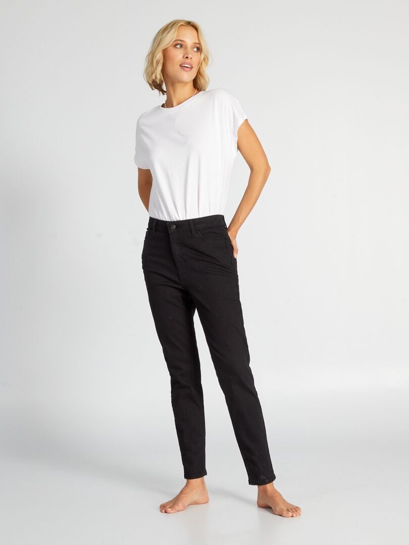 Calça jeans slim tamanho L34 - PRETA