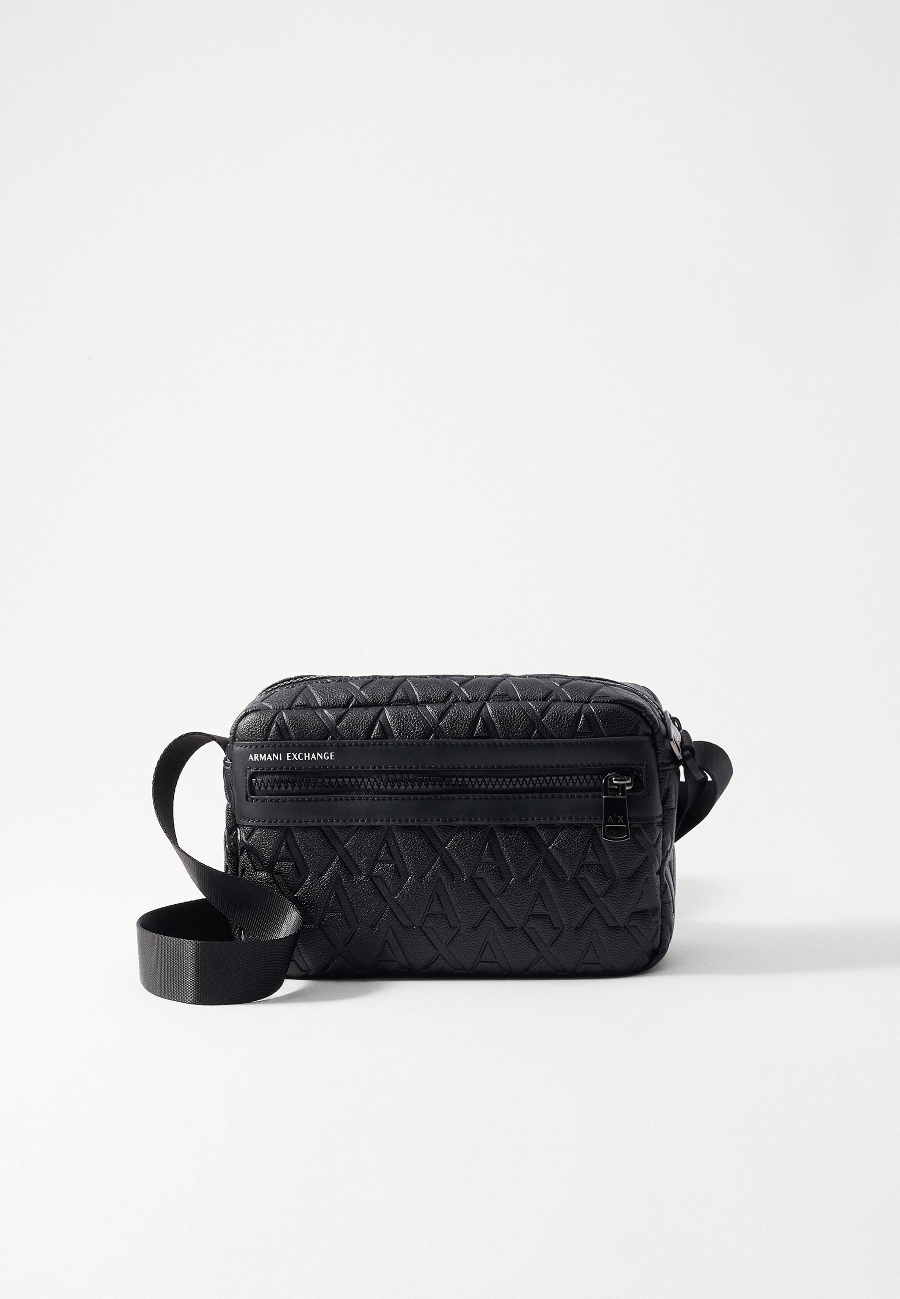 Armani Exchange LIAM CROSSBODY BAG UNISEX - Torebka typu crossbody - czarna