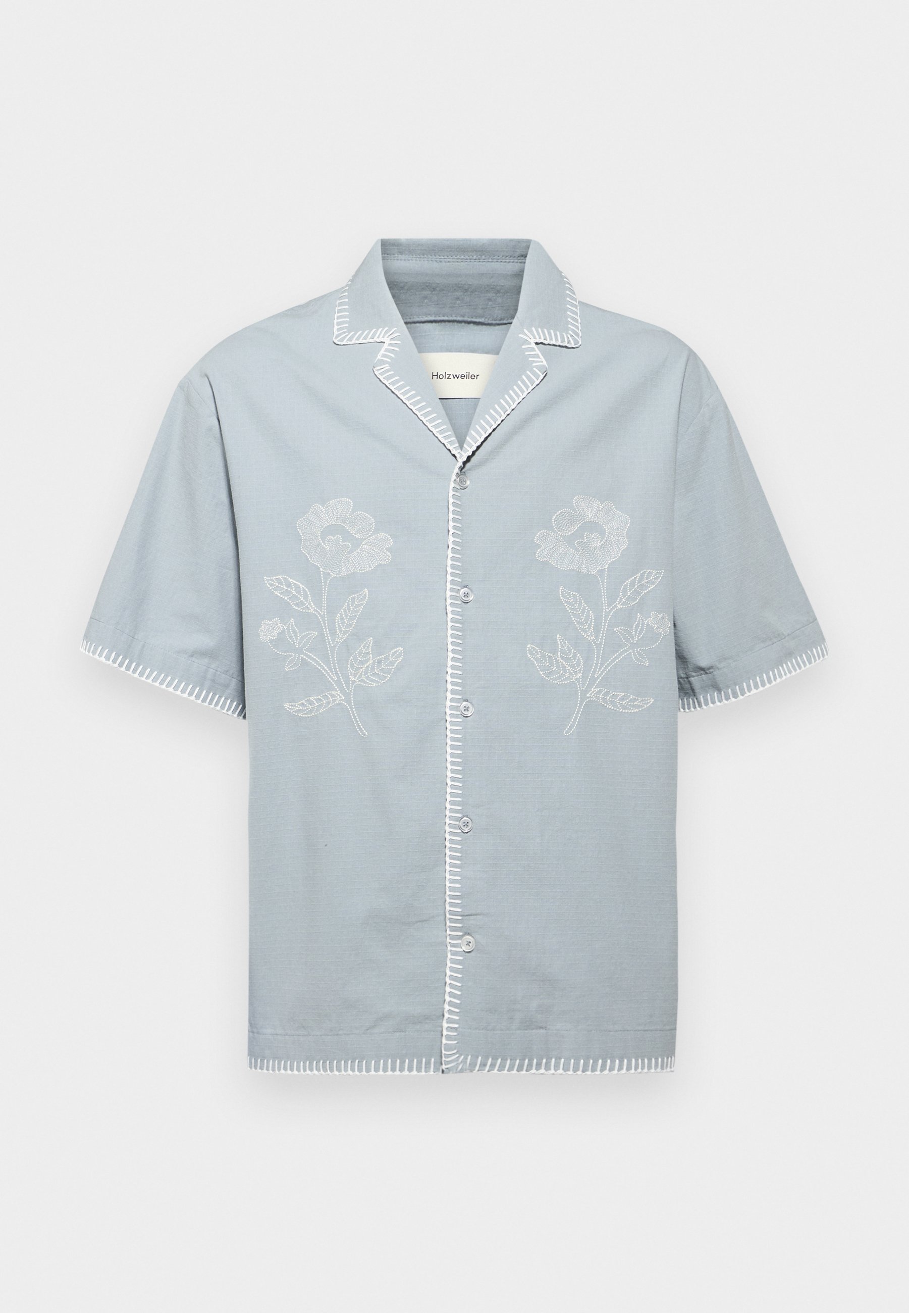 Holzweiler PIER SHIRT MET KORTE MOUWEN - Shirt - blauw