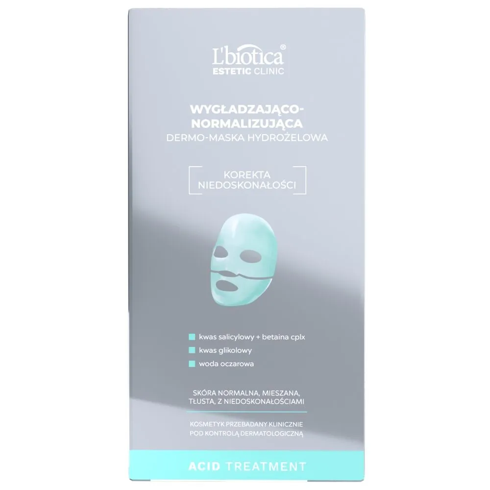 L'biotica Estetic Clinic Acid Treatment Wygładzająco-Normalizująca Dermo-Maska Hydrożelowa