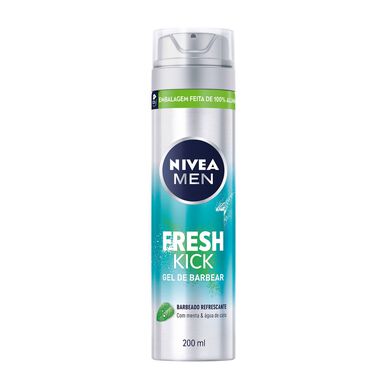 „Nivea Men Fresh Kick“ drėkinamasis skutimosi gelis, 200 ml