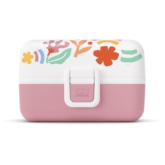 Children's Lunch Box - MONBENTO - 3 Compartments - BPA Free - MB Tresor Papercut