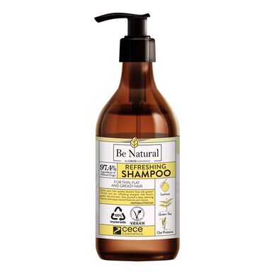 Be Natural Forfriskende Sjampo for Fett Hår 270 ml