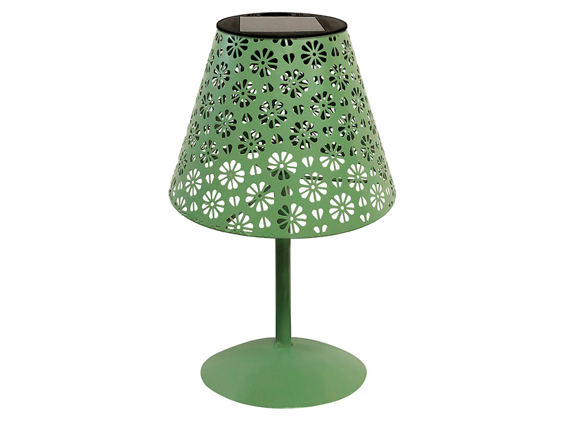 Lampka ogrodowa stojąca Cire LED metalowa zielona