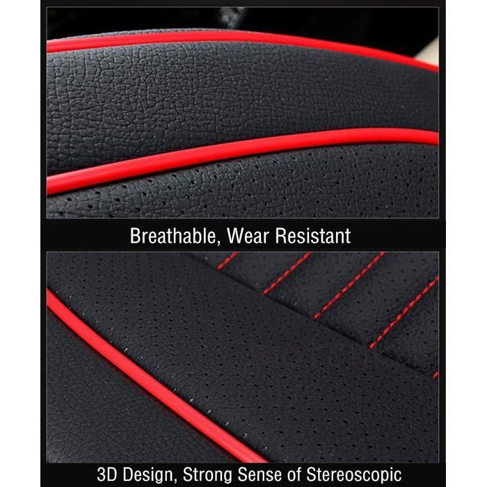 Funda para asiento de coche - PZCC - Universal - Paquete de 2 - Negro - Accesorios para el interior