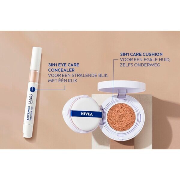 NIVEA Cellular Expert Finish 02 Medium SPF15 3-u-1 podloga u obliku jastučića<br>15g