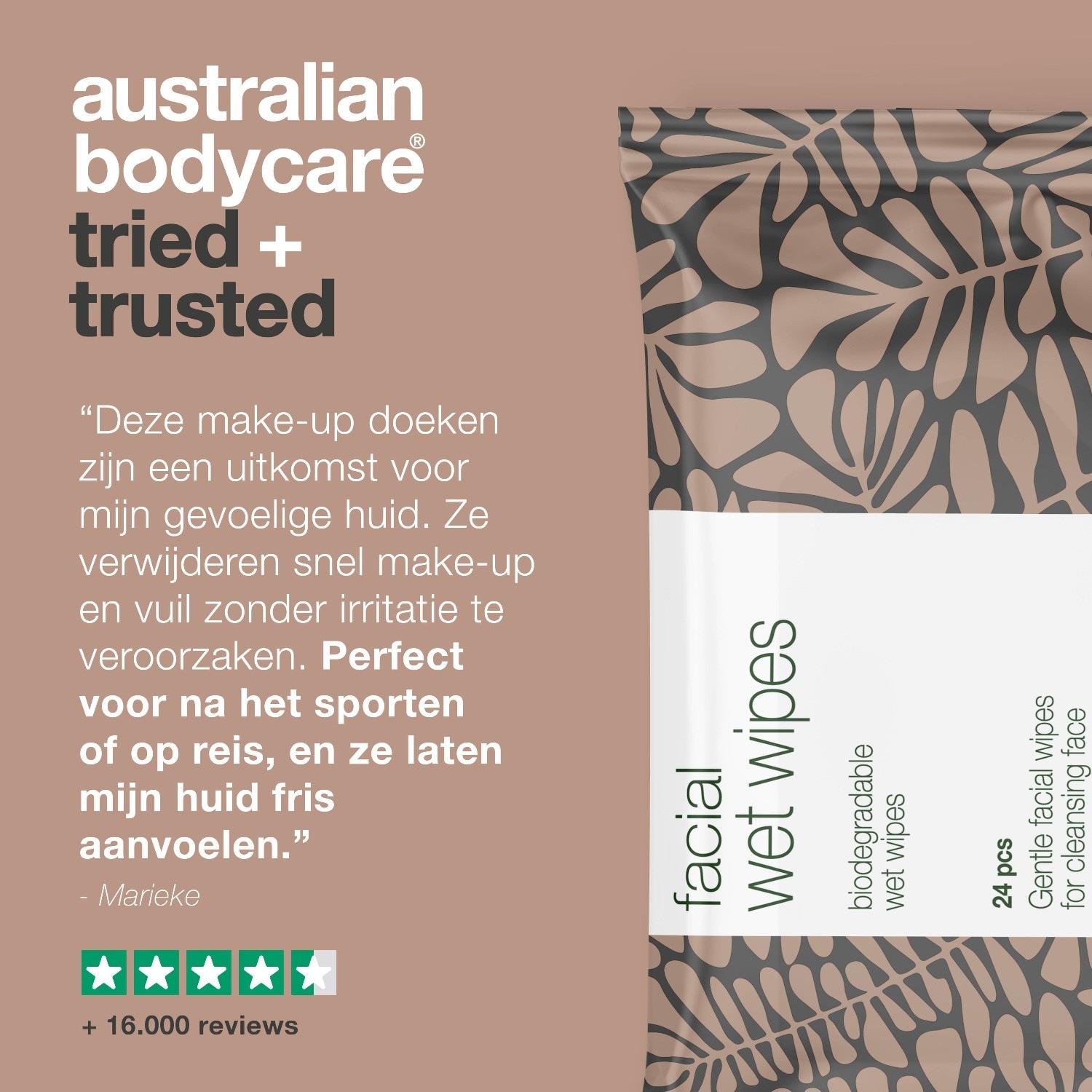Australian Bodycare osvježavajuće maramice za lice, 24 komada - 1 komad