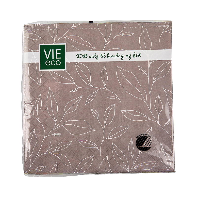 Tovaglioli Vie Eco, confezione da 20 pezzi, 33x33 cm