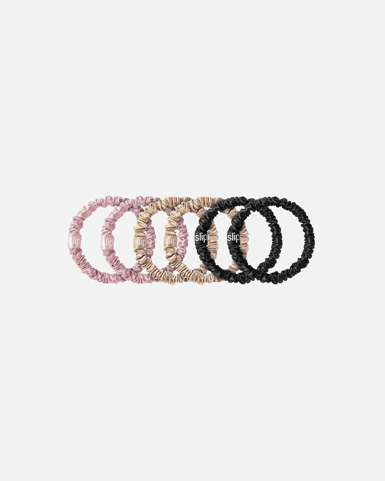Élastique à cheveux fin en pure soie – 1 pièce