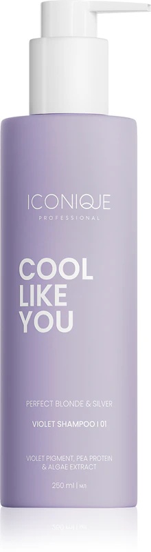 ICONIQUE Professional COOL LIKE YOU šampon za popolno blond in srebrno vijolično barvo