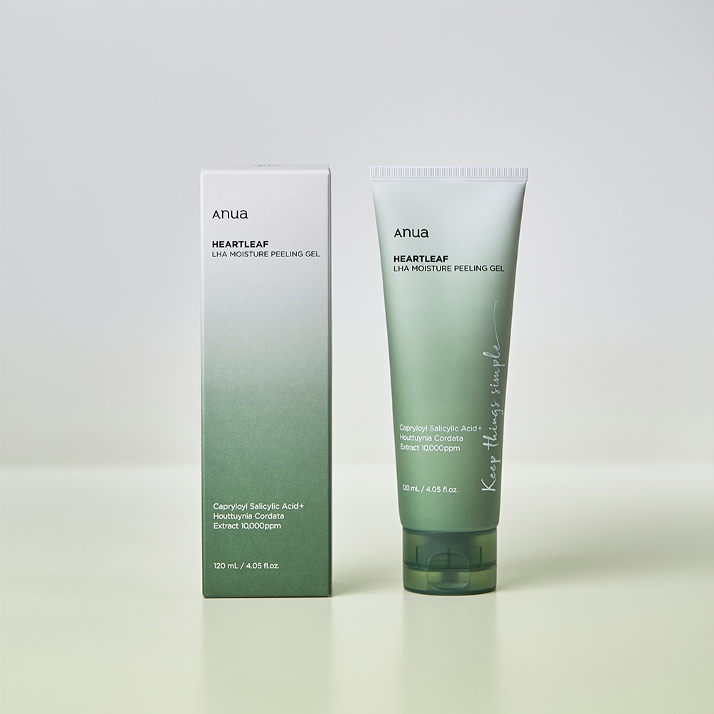 Anua ansiktsskrubb Heartleaf LHA återfuktande skrubbgel - 120 ml