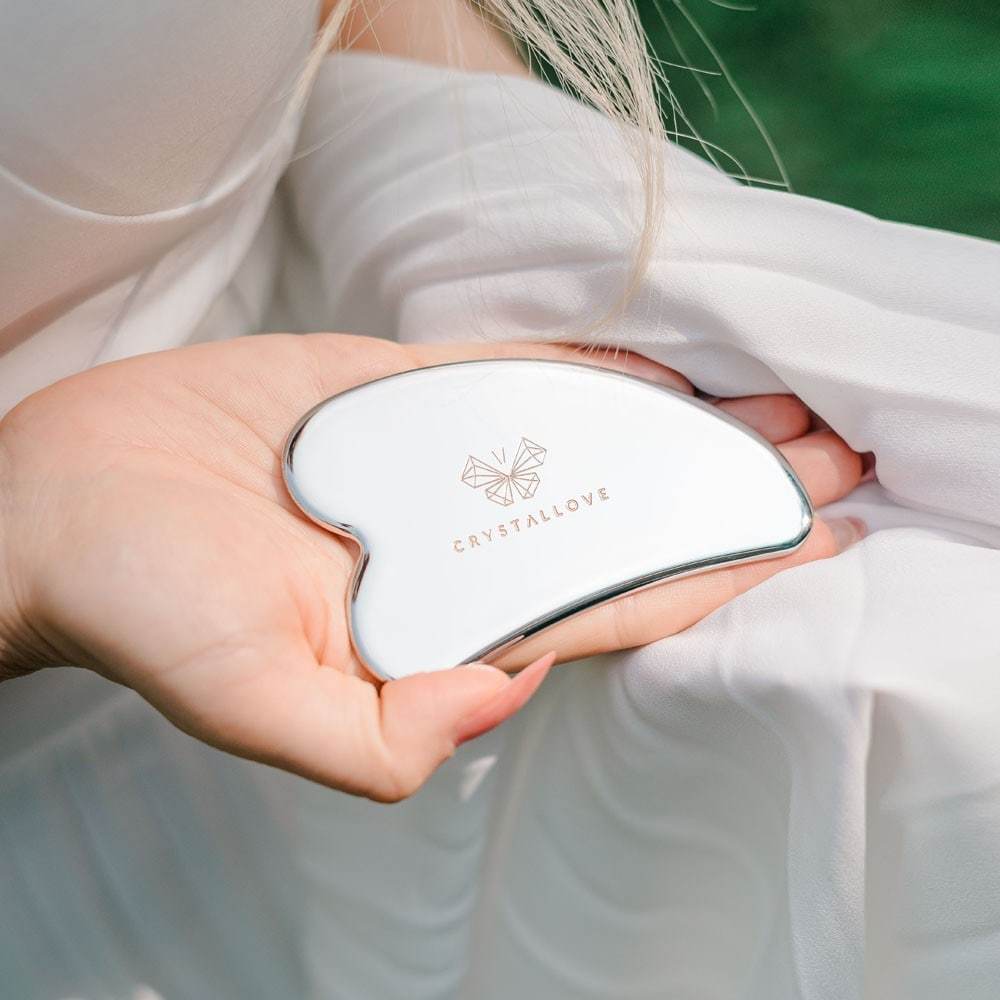 Crystallove Cryo Ice Gua Sha masažer za lice - 1 komad