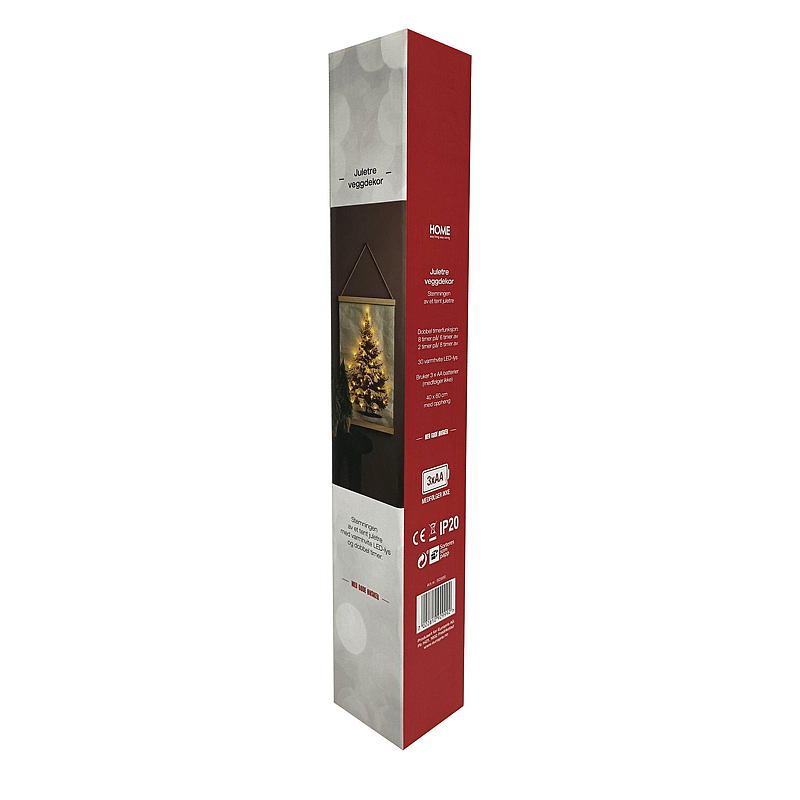 Hem Väggdekoration 40x60 cm LED-julgran