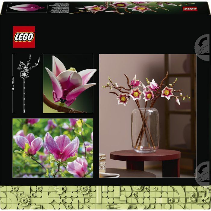 LEGO Botanicals 11510 Branches de Magnolia - Set pour Adulte - Fleurs Artificielles - Déco