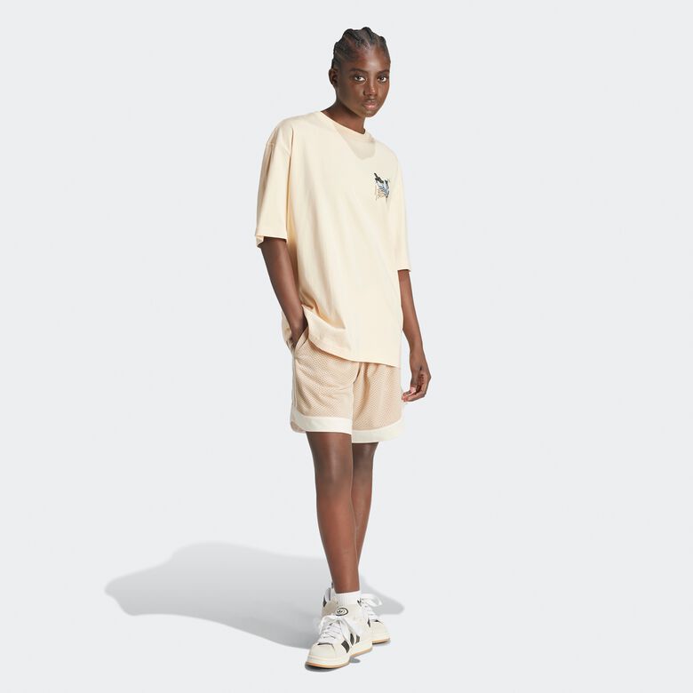 Basketbal met kort mesh-materiaal