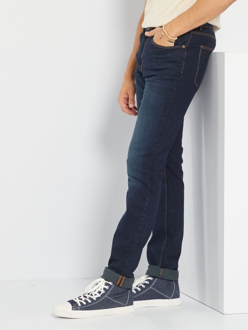 Calça jeans ecológica Slim Fit tamanho L34 - Azul Índigo