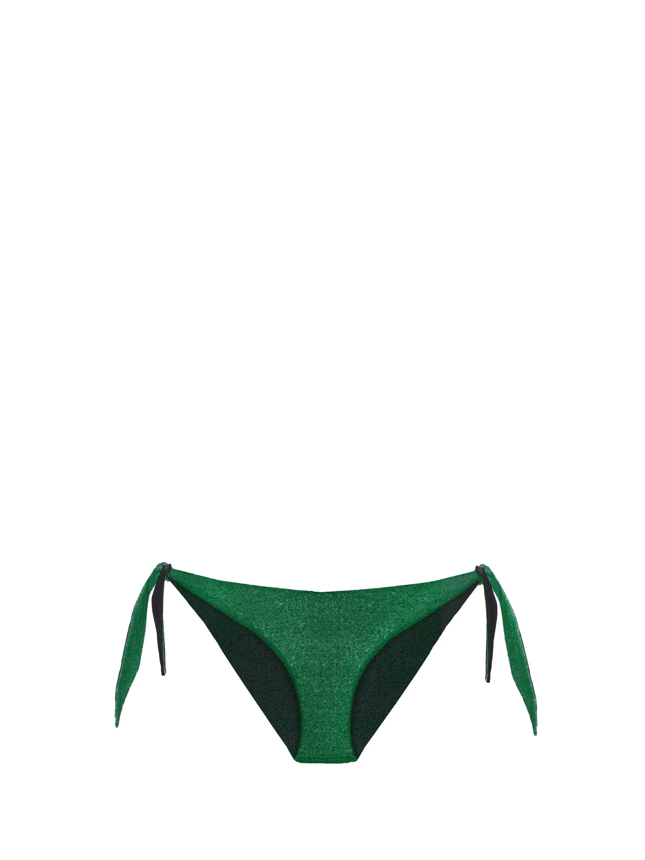 Braguita de baño verde de lúrex para mujer