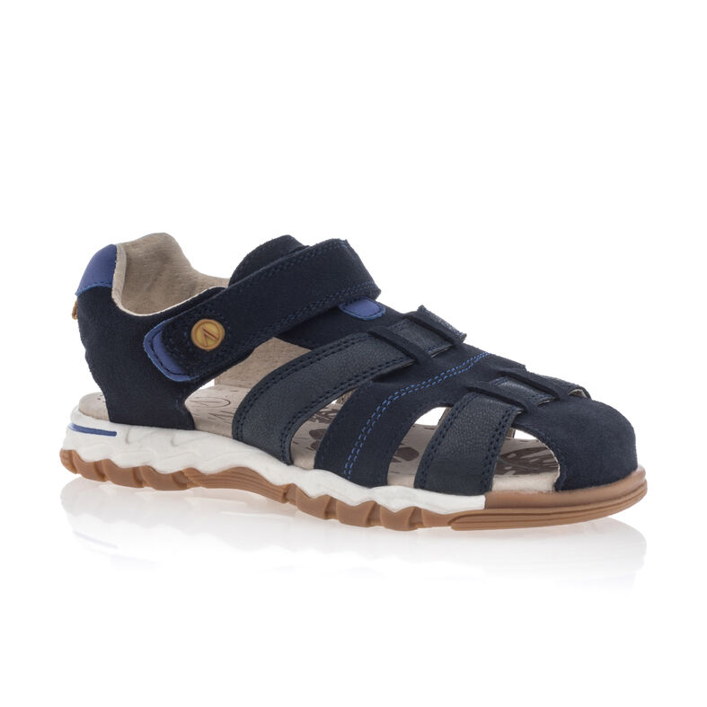 Blaue Jungen-Sandalen / Zehenfreie Schuhe