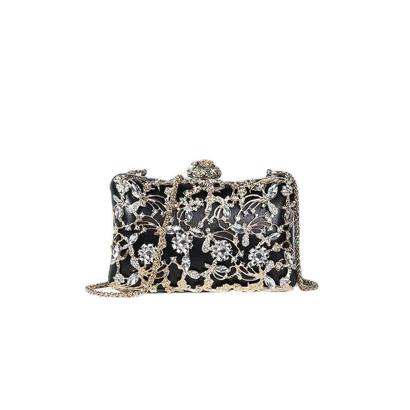 Borse da sera con diamanti 2021, strass, perle, pochette da sposa, portafogli da donna, pochette da sera