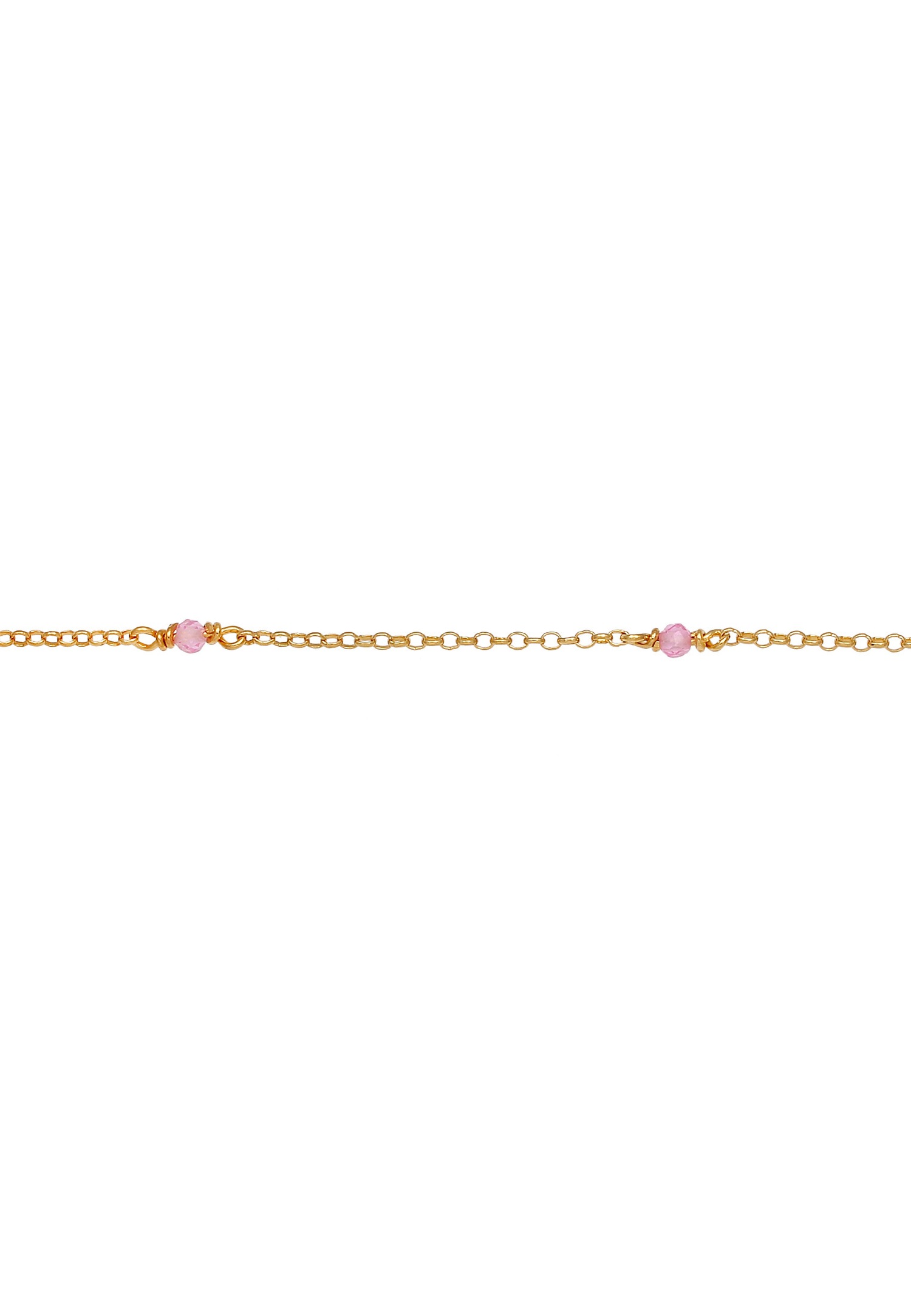 Elli Tendance Filigrane du collier pour dames avec des perles de quartz rose en argent sterling plaqué or 925