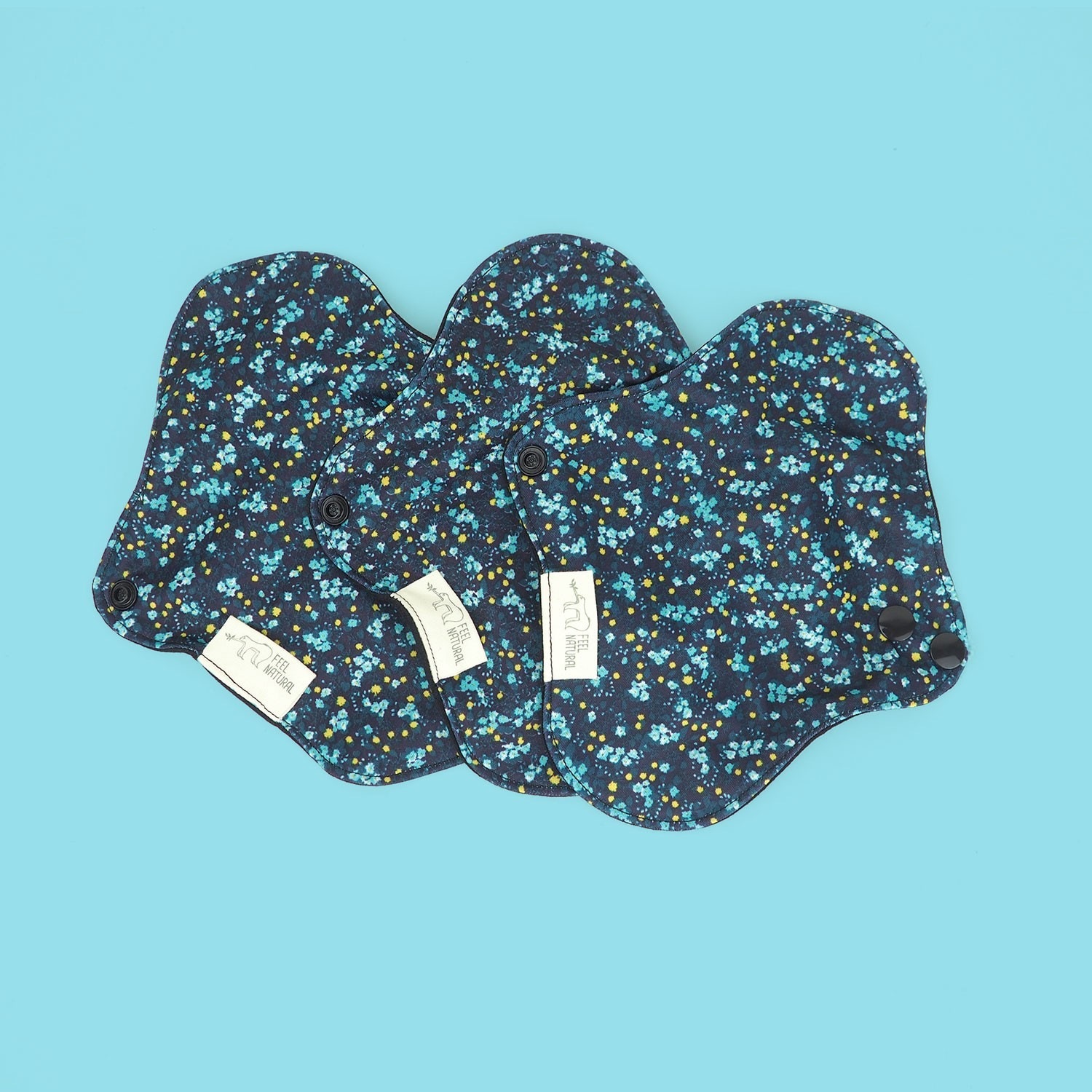 Feel Natural Lot de 3 serviettes Hygiéniques lavables