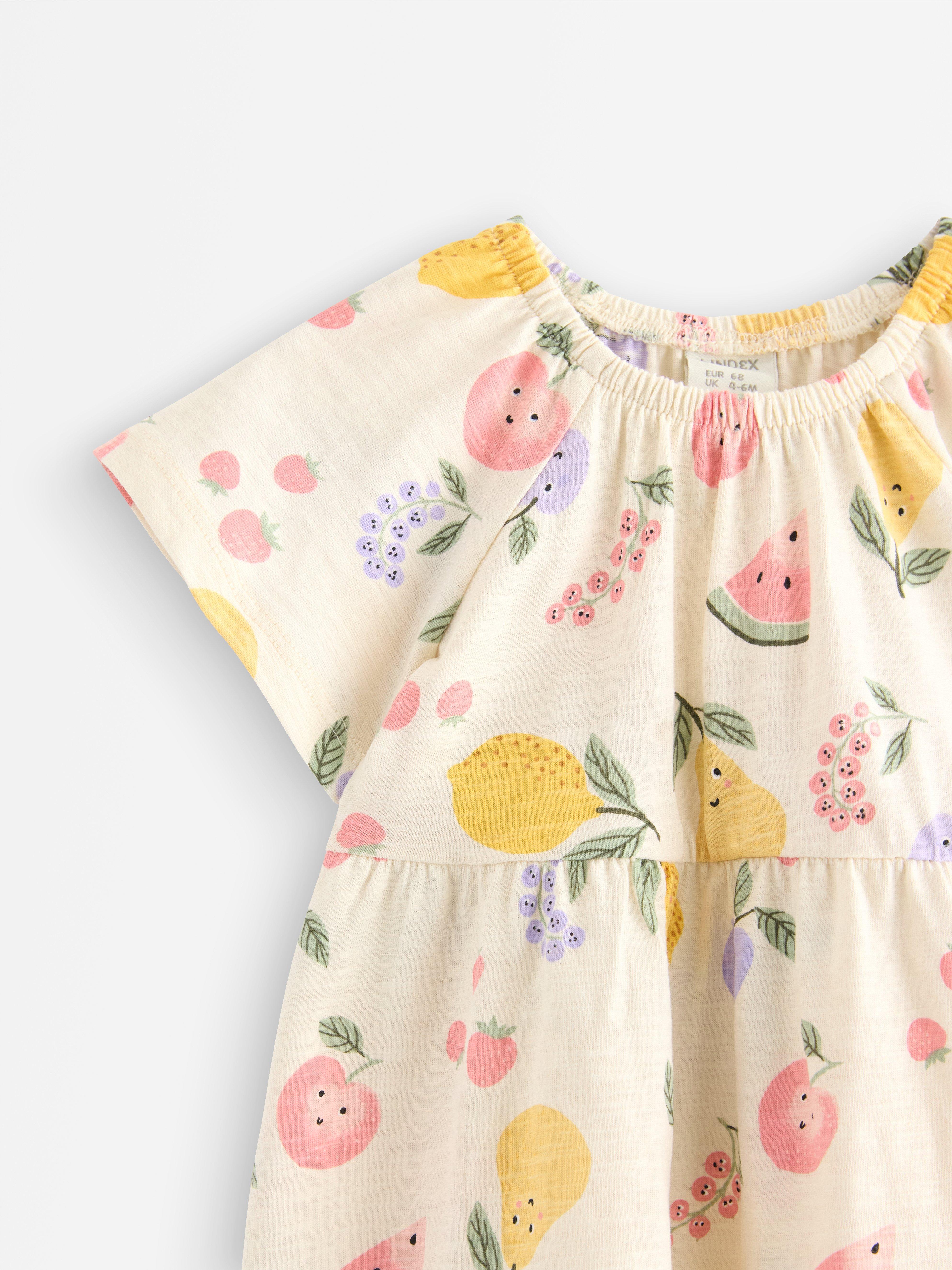 Robe à manches courtes beige clair