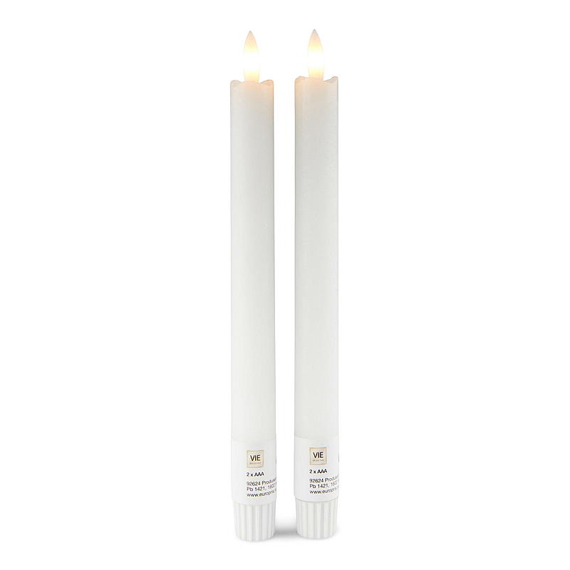 Lot de 2 lampes couronne Vie Selected, LED 24 cm, blanc avec minuterie
