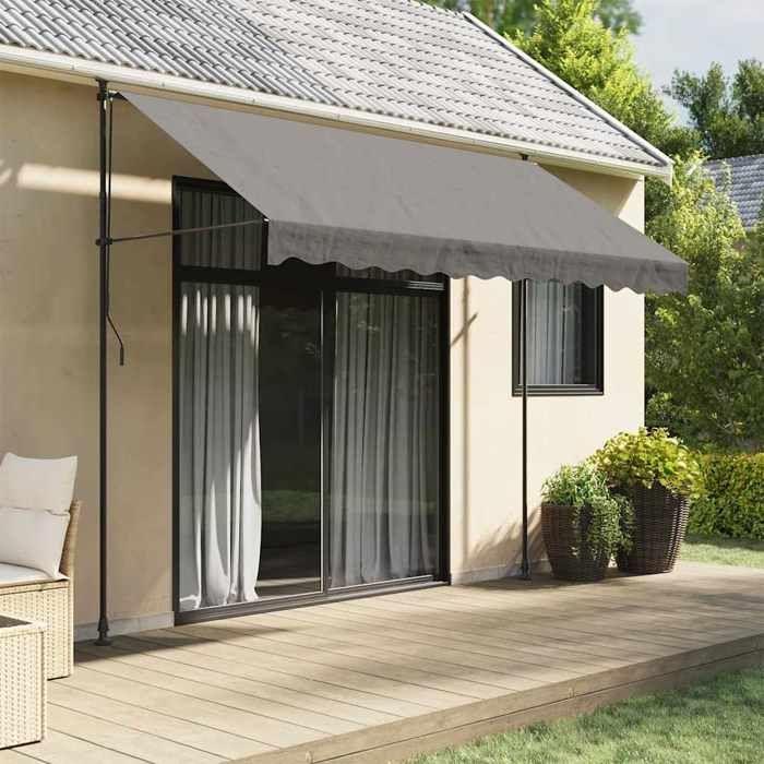 Tenda da sole retrattile vidaXL, veneziana con altezza regolabile, parasole per balcone, giardino, terrazzo, patio, 368740