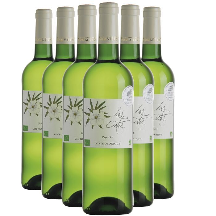 Les Vignerons du Sommiérois Pays d'Oc Les Cistes 2024 - Witte wijn uit de Languedoc-Roussillon (6x75cl)