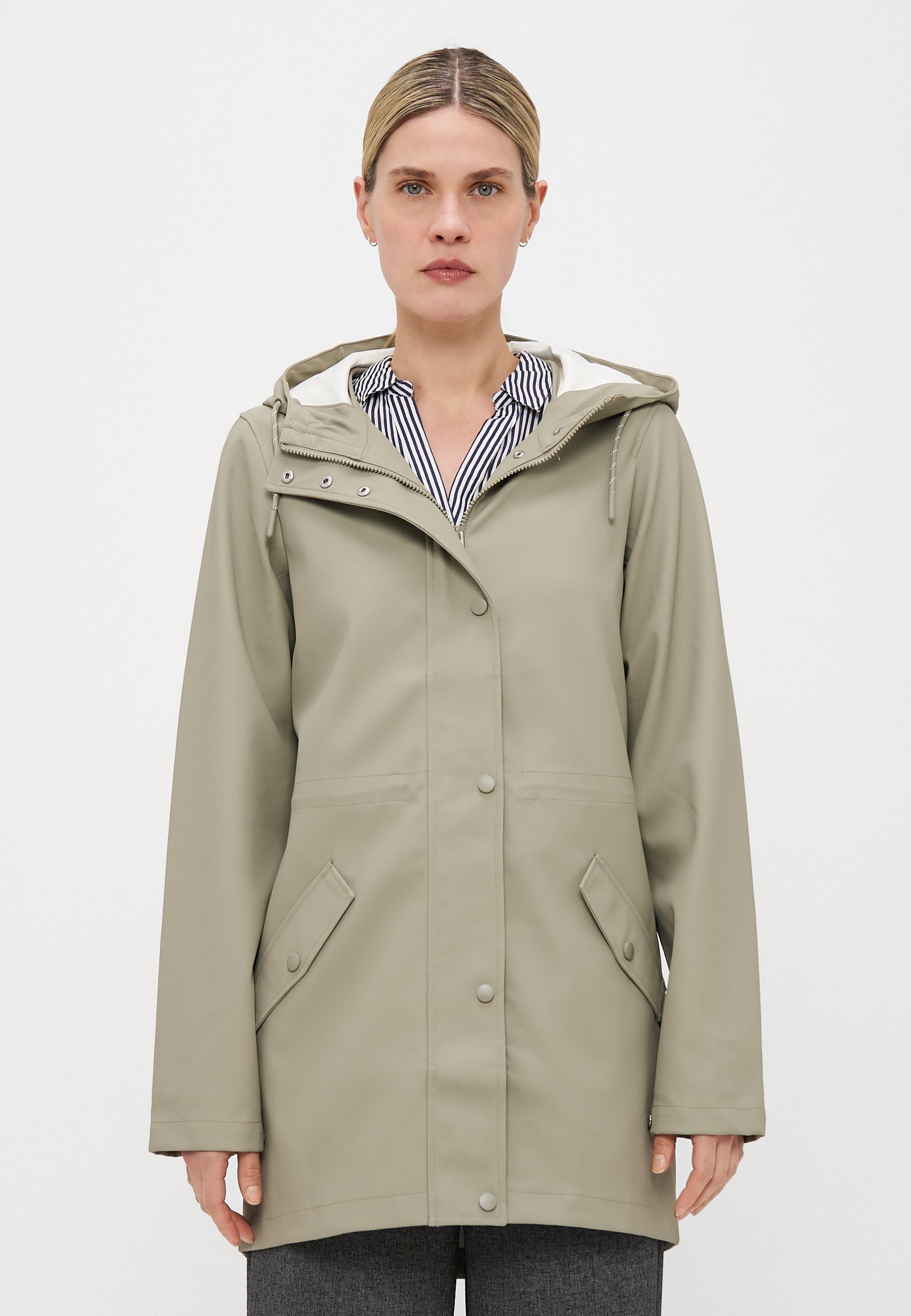 Vero Moda Tall VMMALOU COATED JACKET - Waterdichte jas - laurier eikenhout