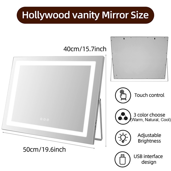 Specchio da trucco Matteo Hollywood Vanity Mirror MT005040LF