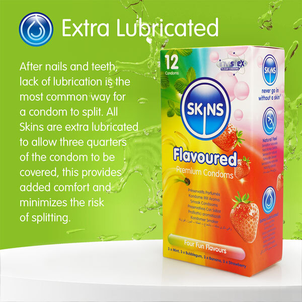Preservativos Skins con sabor, paquete de 16 unidades | Salud | Superdrug