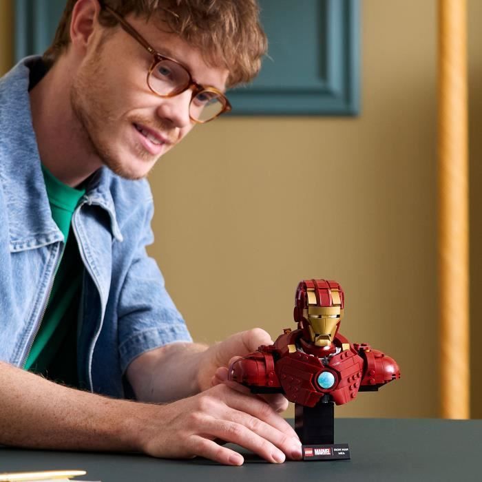 LEGO | Marvel 76327 Busto di Iron Man MK4 - Set di costruzioni per adulti - Idea regalo