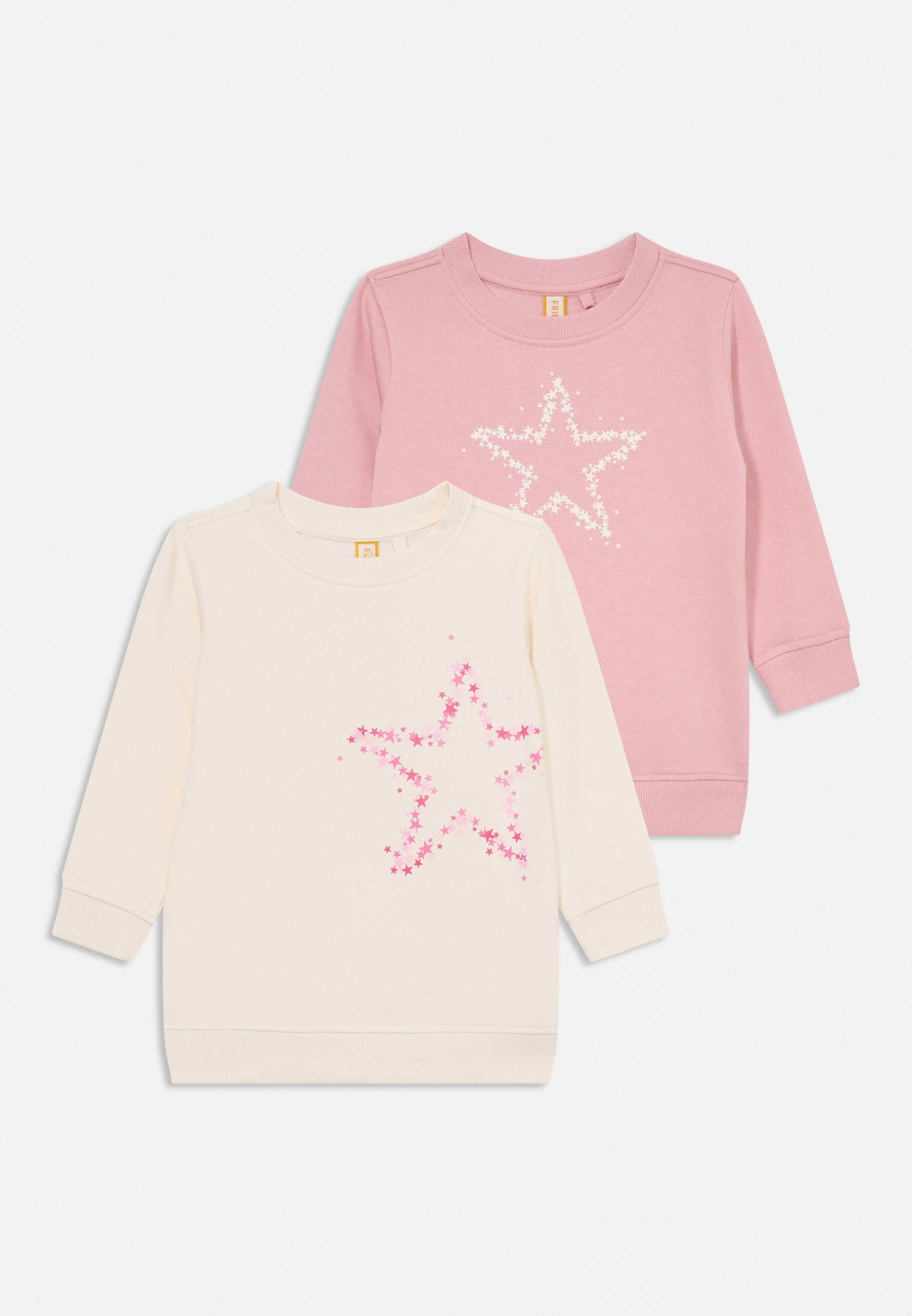 Friboo 2-pack - Sweatshirt - lichtroze/wit