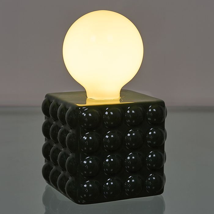 Lamp - Home Deco Factory - Bosgroen - Keramiek - Werkt op batterijen - Groen