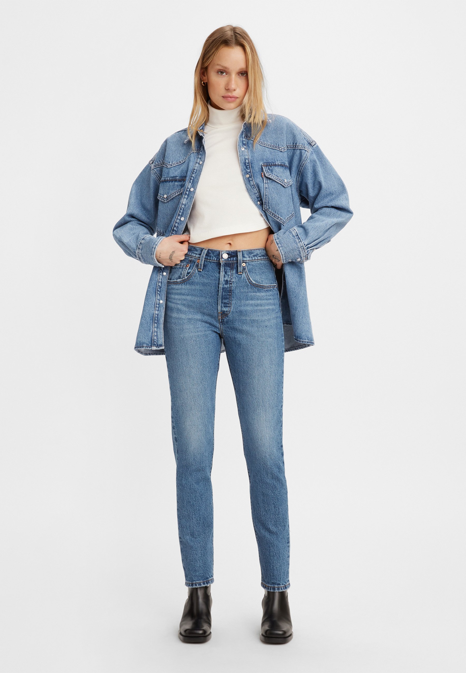 Levi's® 501® SKINNY - Skinny Fit jeans - blauw, dat klopt.