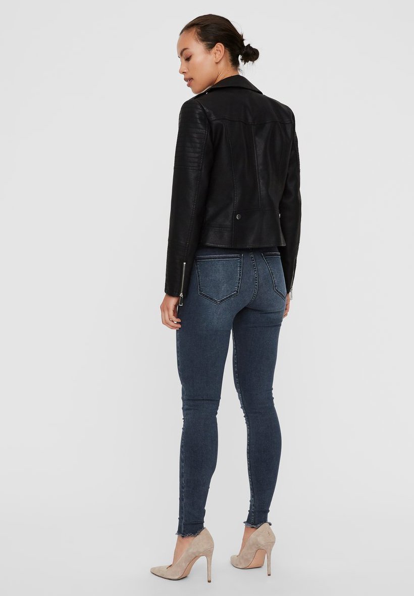 Vero Moda VMKERRIULTRA - Bunda z umelej kože - čierna