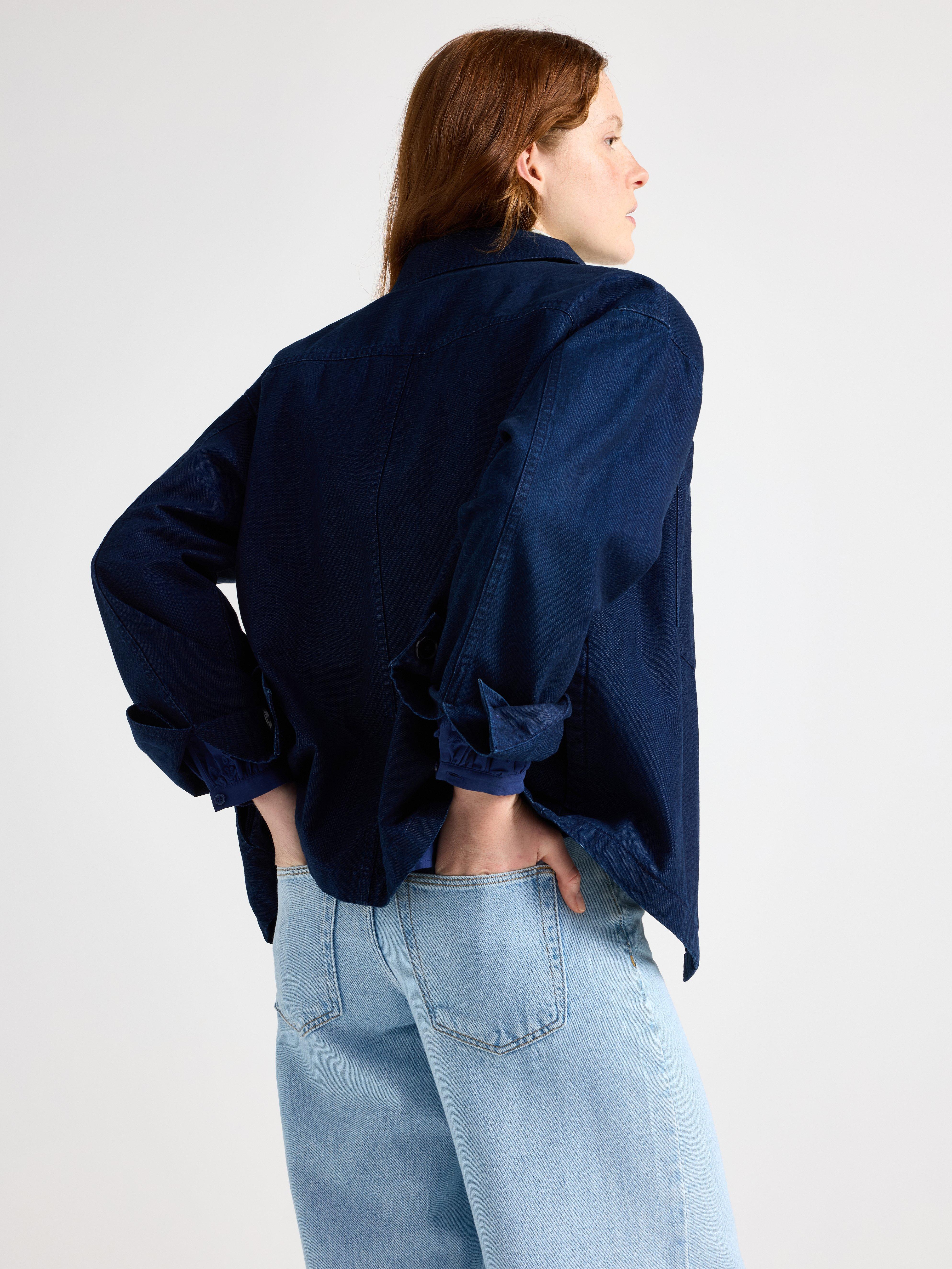 Sobretudo jeans azul