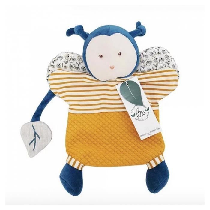 Doudou Cie POLLEN ABEILLE BIO Marionnette - DOUDOU ET COMPAGNIE - DC3849 - Multicolore - Enfant - 27x22x6cm