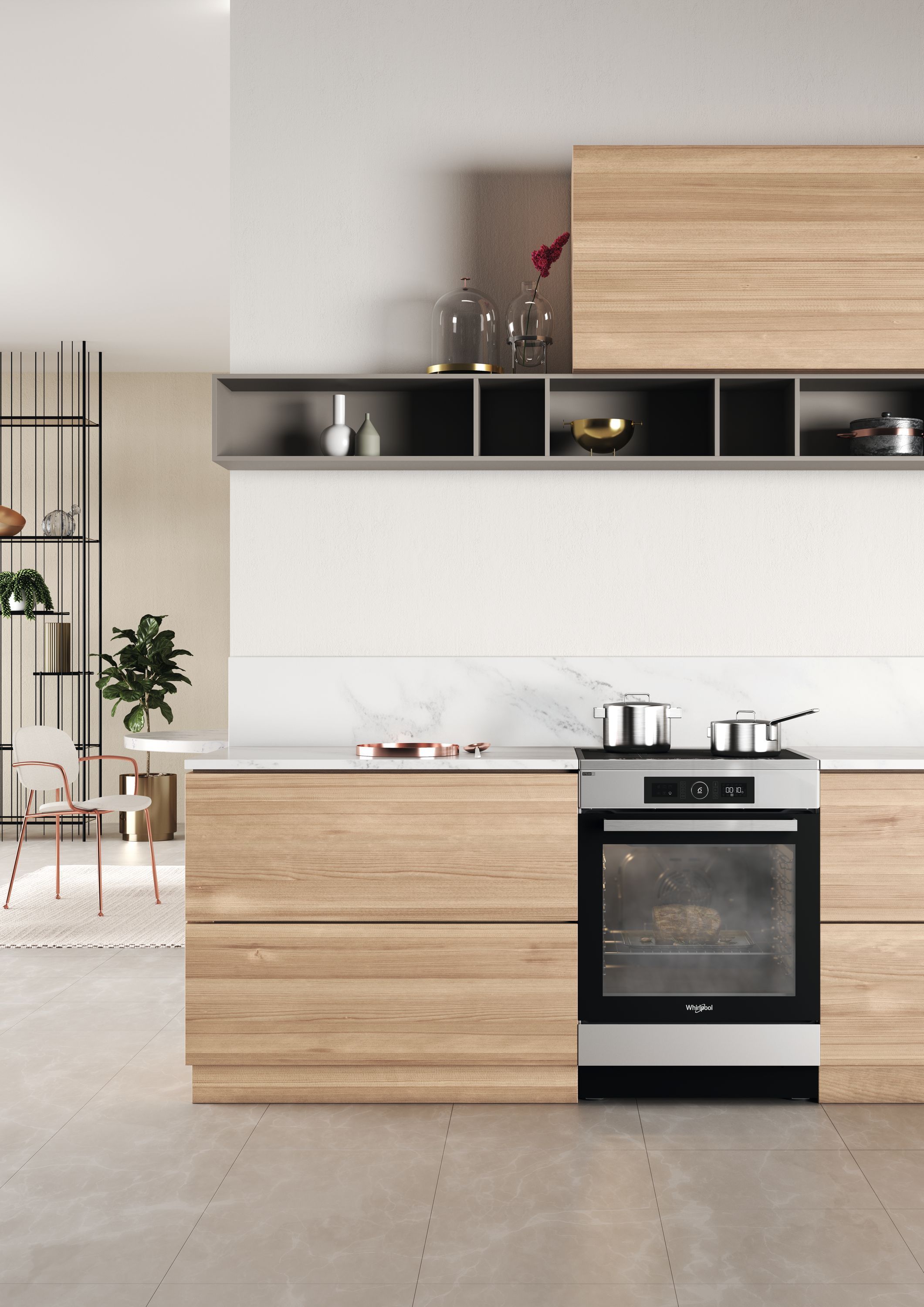 Inductiekookplaat - WHIRLPOOL - WS68IB8ACX/FR/1 - 4 branders - 2900 W - 60 cm breed - Roestvrij staal
