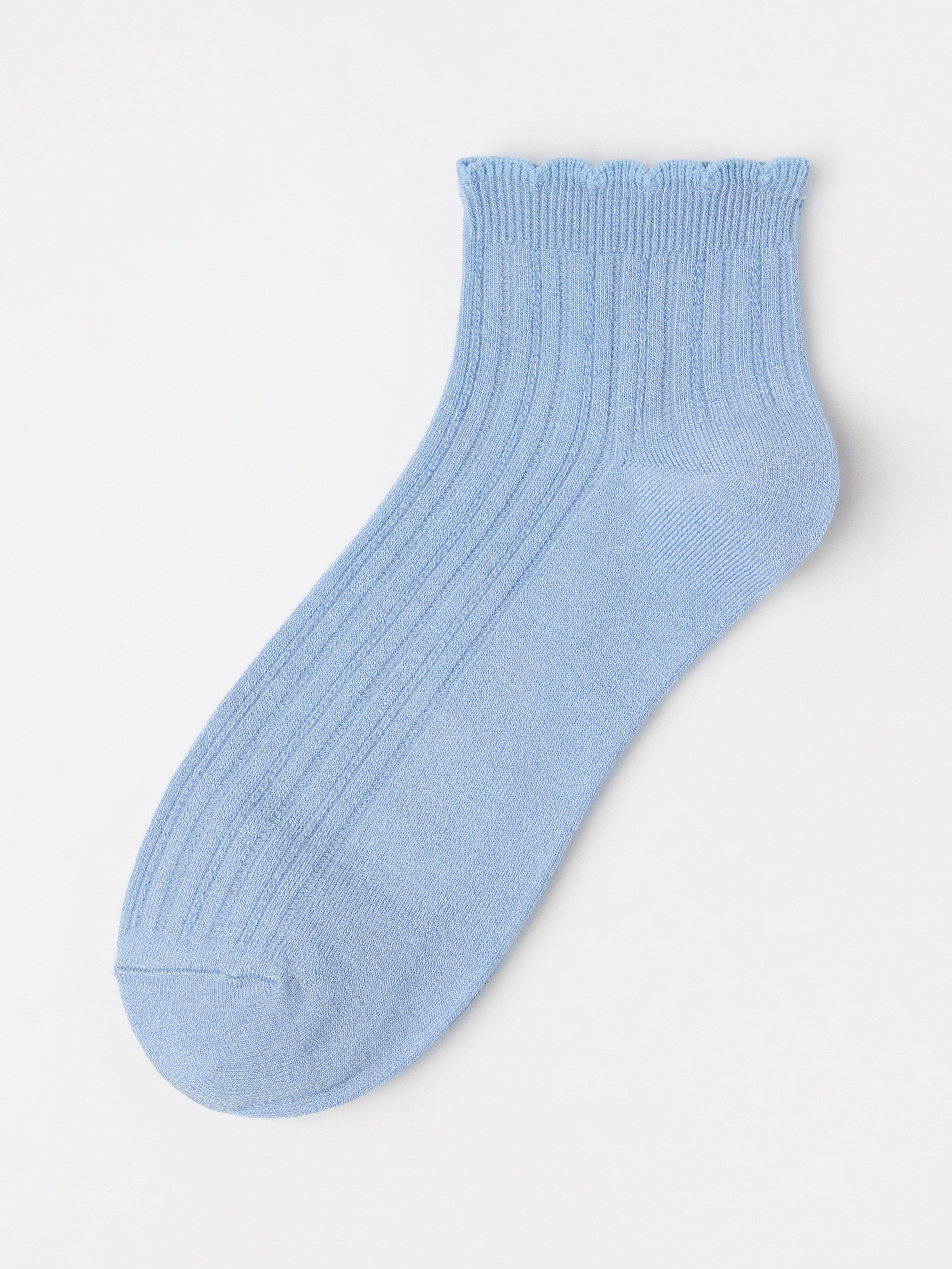Chaussettes hautes bleu clair