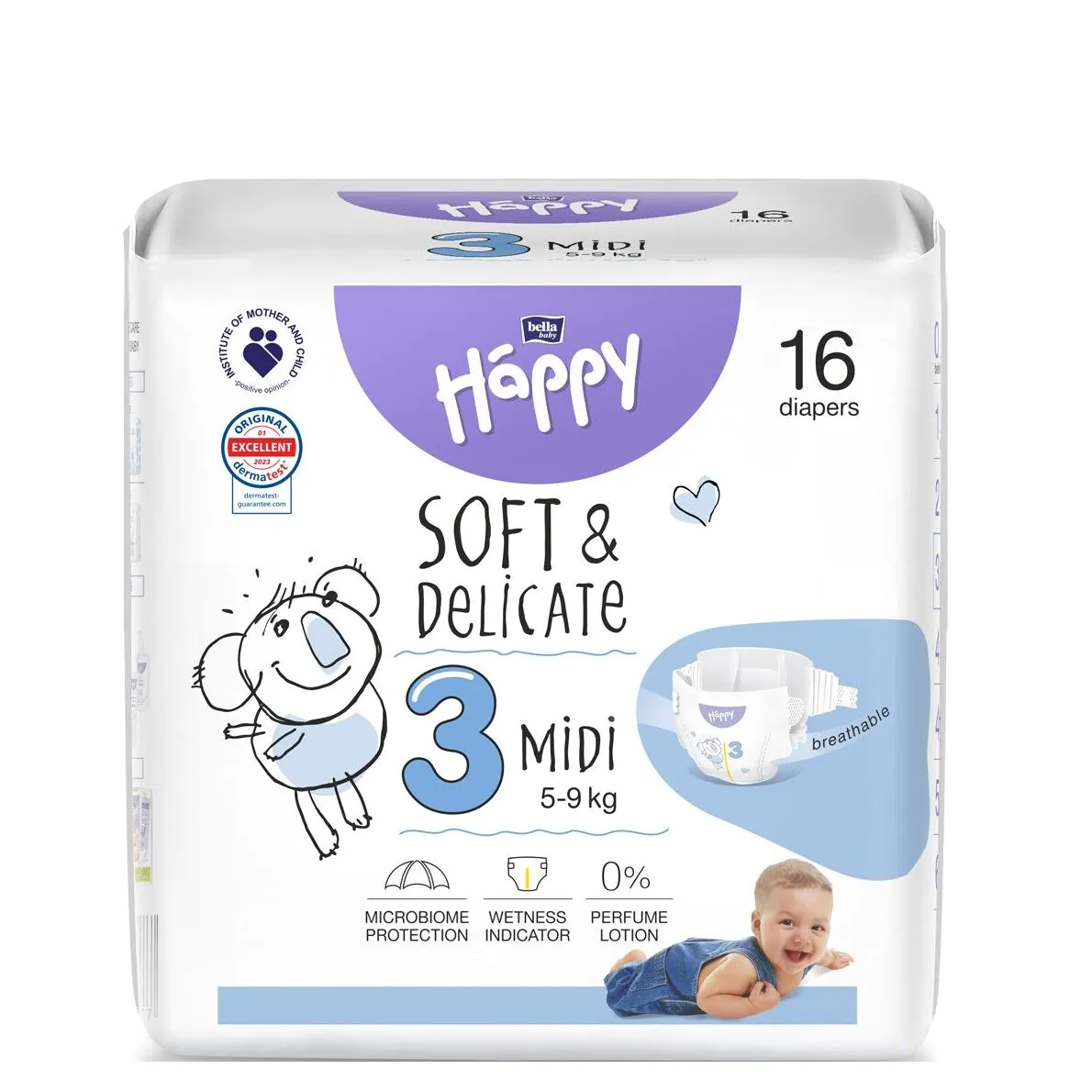 Bella Happy Soft & Delicate Pieluszki Midi