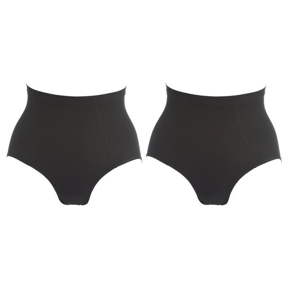Kruidvat Cotton Shape Maxi sieviešu biksītes<br>melnas, L izmērs, 2 gab.