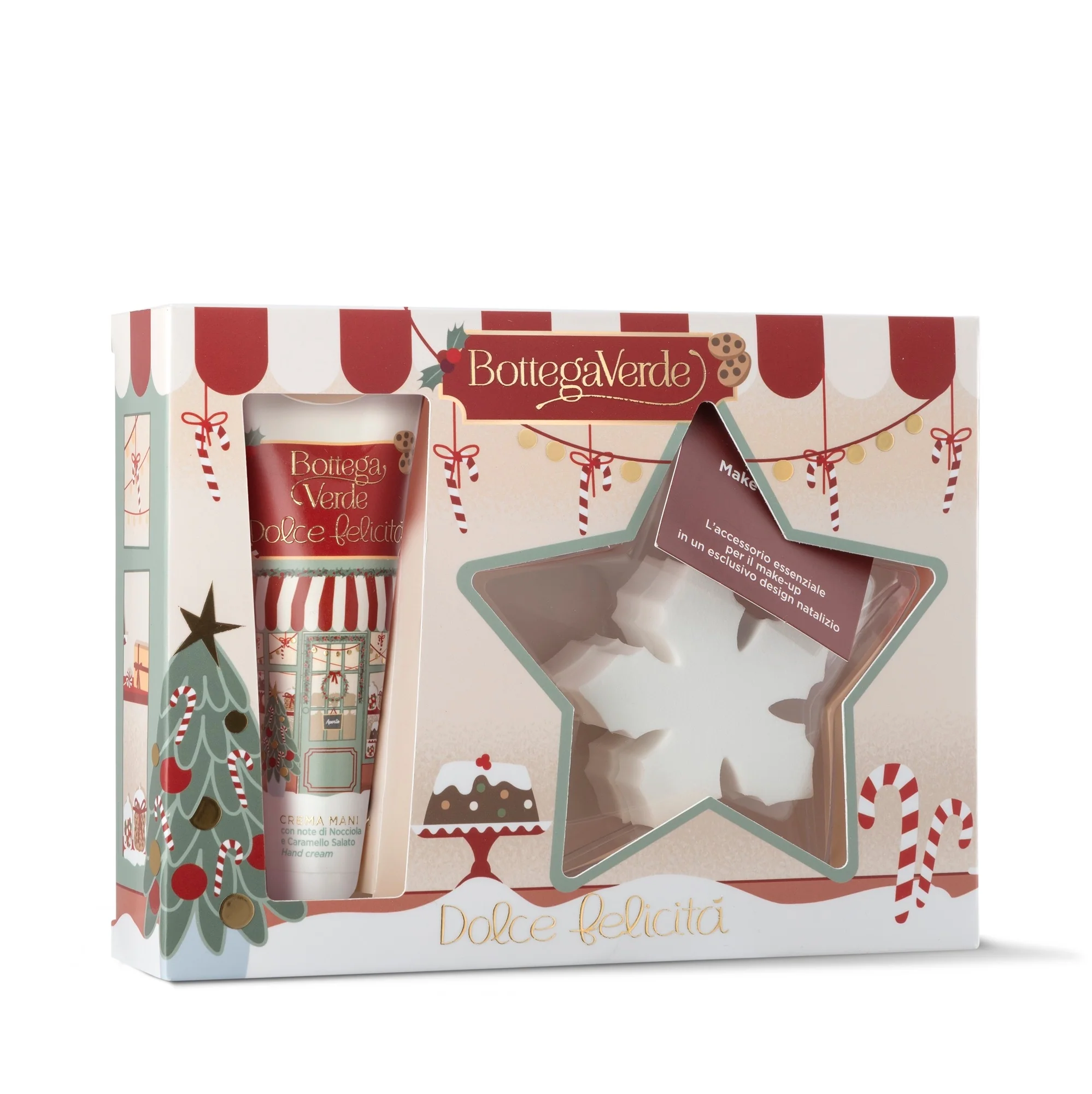 Holiday Collection Gift Dolce Felicità - Cofanetti Viso e Corpo, Trattamento Mani, Spugna Make-Up