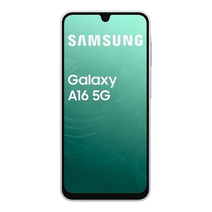 Smartphone Samsung Galaxy A16 5G de 128 GB, color gris.