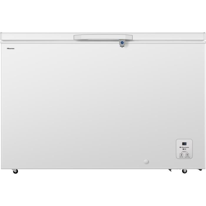 Chest freezer - HISENSE - FC484D4AWLYD - 2 baskets - 372 L - LED lighting - Energy class D