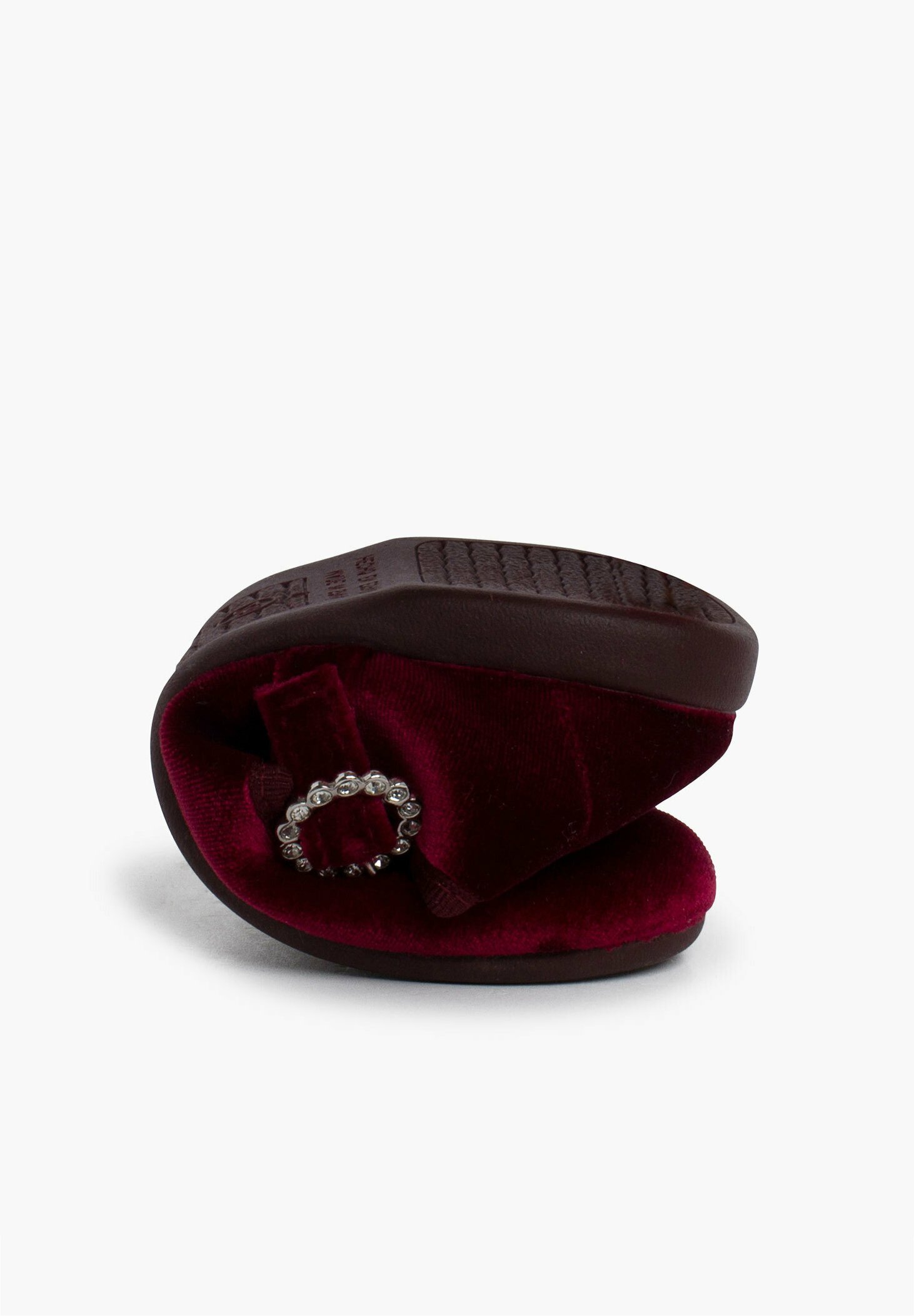 Pisamonas MERCEDITAS BUCKLE JEWEL - Balerini cu bareta la gleznă - vișiniu