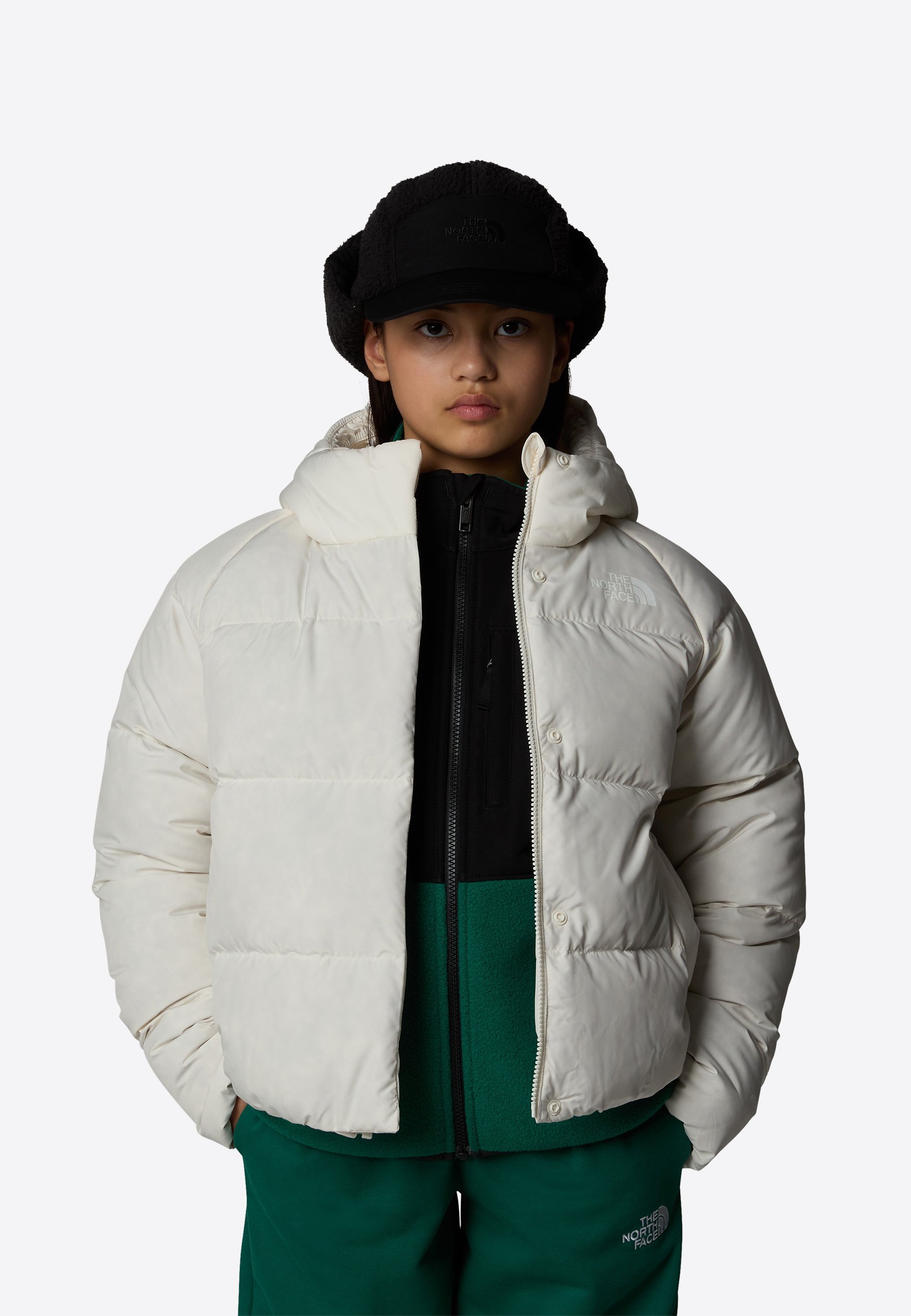 The North Face G NORTH DOWN HOODED JACKET - Donsjack - wit duin